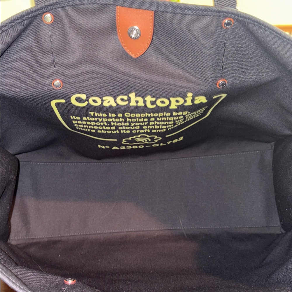 COACH Coachtopia Mushroom Design Tote Bag - Picture 14 of 14